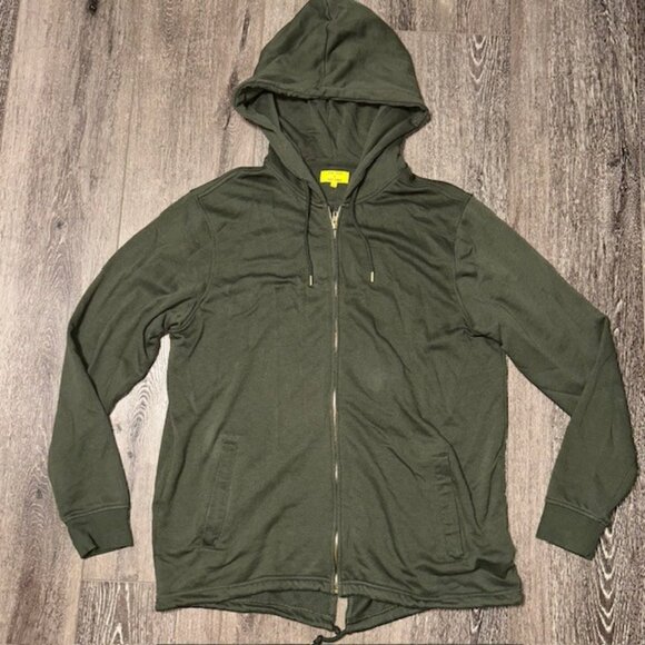 Five Four Poggy The Man Men’s XL Hoodie Full Zip Sweatshirt Jacket Green - Picture 1 of 5